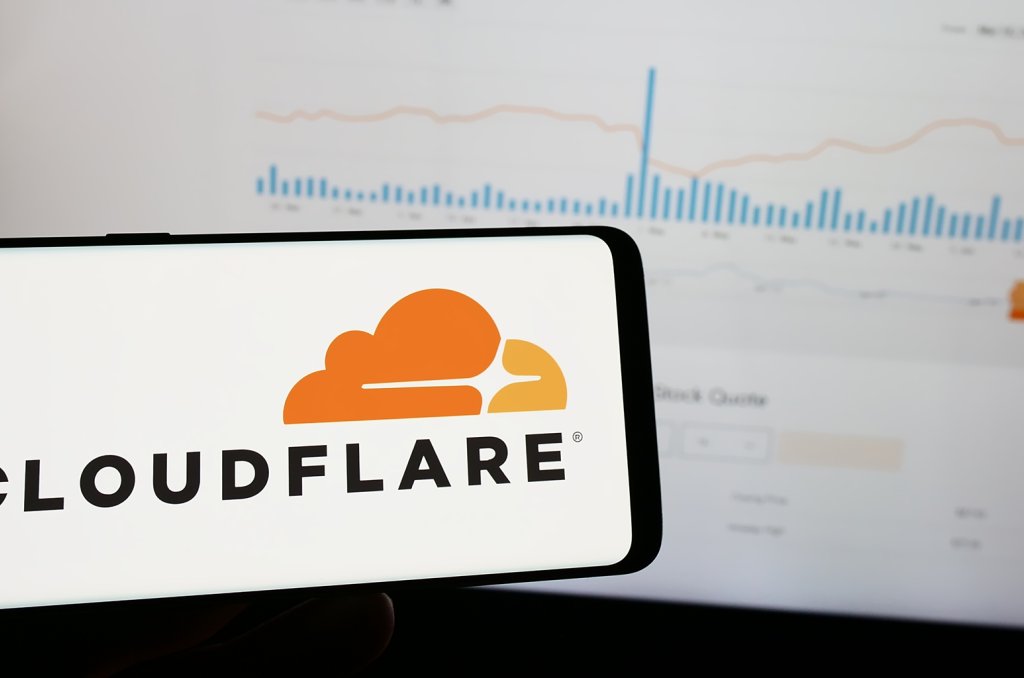 Viser logoen til Cloudflare Viser logoen til Cloudflare