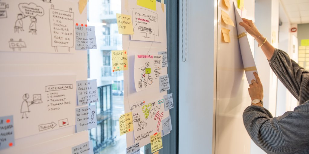 Bildet viser eksempel på en brukerreise