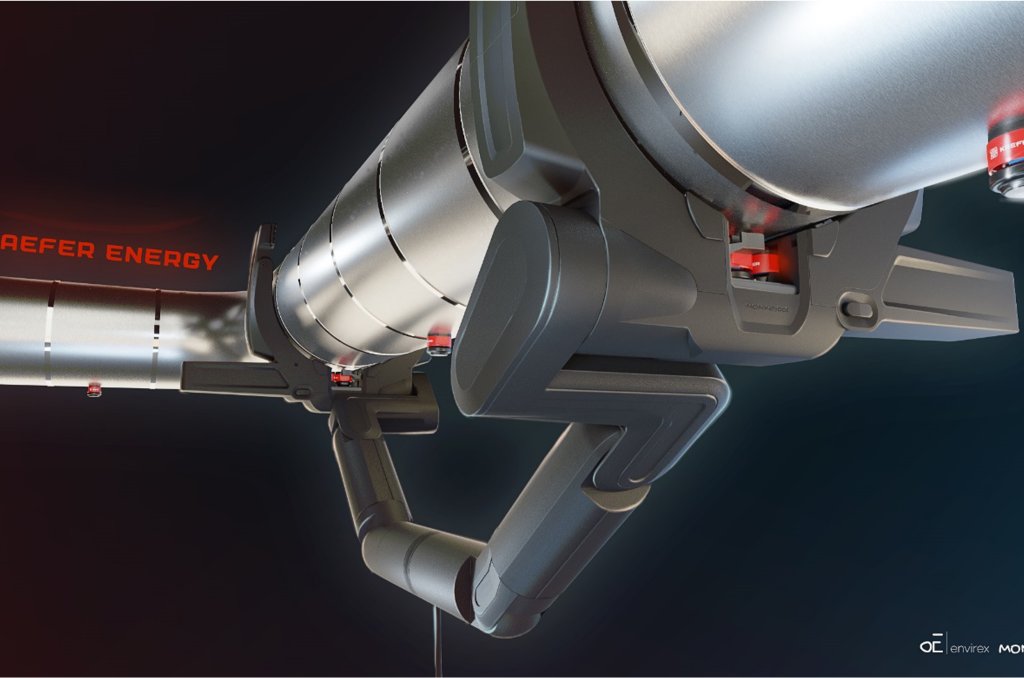 Modell av monkeybot. 