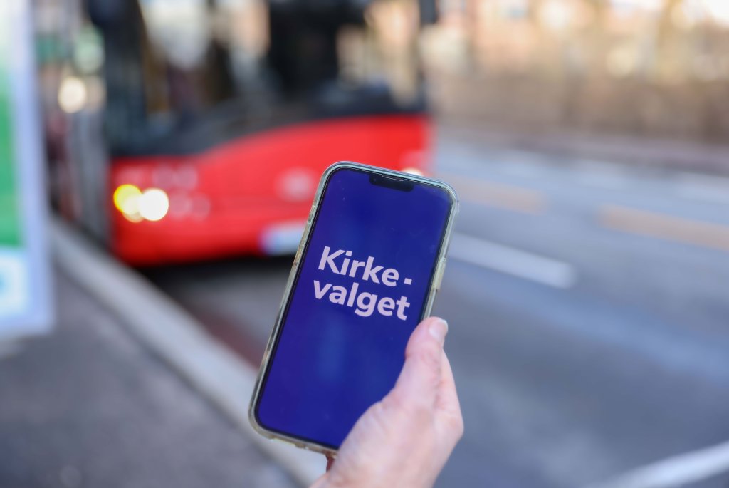 Mobiltelefon med kirkevalget