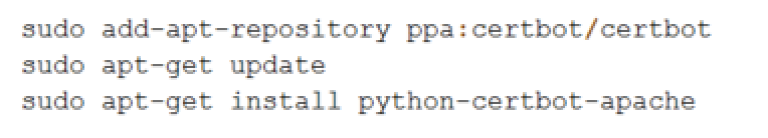 Shell script to download and install let's encrypt for apache