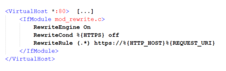 Apache urlrewrite to https