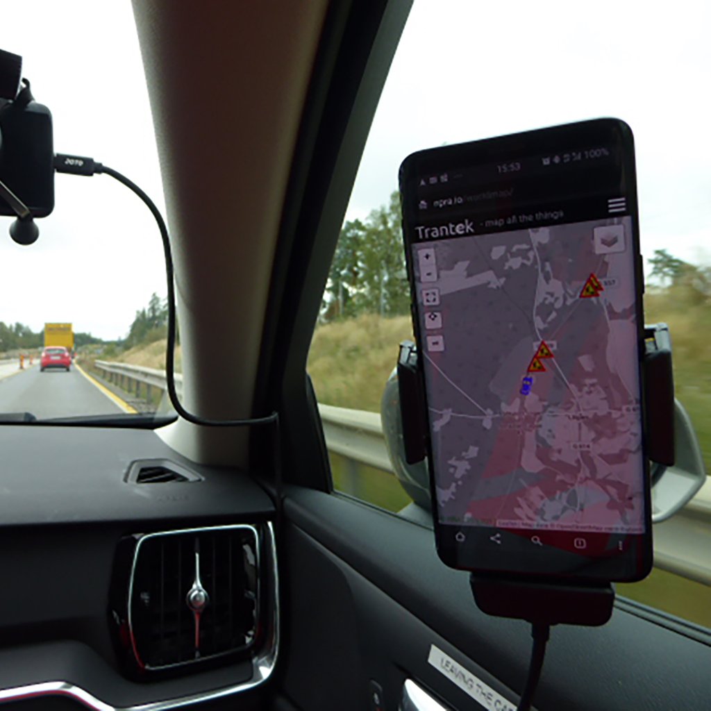 Informasjonen kommer rett inn til din bil!