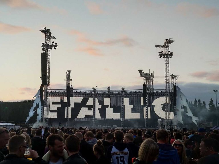 Bilde fra da Ali var på Metallica-konsert i Trondheim